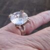 Henning Ulrichsen, rock crystal set silver ring, Denmark, circa 1975 (Ref S+658) SOLD - Image 9