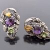 Anonymous, pair of gem set earstuds, Britain, 1950s (Ref S+666) SOLD