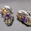 Anonymous, pair of gem set earstuds, Britain, 1950s (Ref S+666) SOLD - Image 2