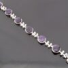 Jorma Laine, for Kultateollisuus Ky (attributed), silver amethyst set bracelet, Finland, 1973 London import mark (Ref S+667) SOLD