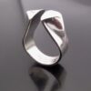 Anna-Greta Eker, for Norway Designs Plus Studios, 'Prism' silver ring, Norway, 1966 Birmingham import mark (Ref S+685) - Image 3