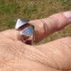 Anna-Greta Eker, for Norway Designs Plus Studios, 'Prism' silver ring, Norway, 1966 Birmingham import mark (Ref S+685) - Image 7