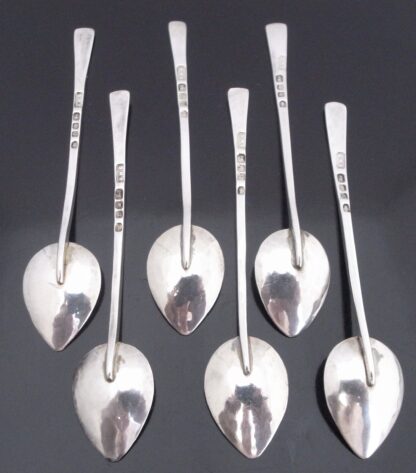 Susannah Mary (Molly) Challoner, harlequin set of six silver Arts and Crafts coffee spoons, London 1952 (Ref S+675) SOLD - Image 2