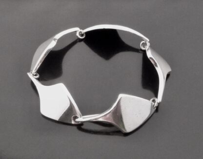 Bent Knudsen, silver bracelet, No. 16, Denmark, 1970 London import marks (Ref S+690) SOLD - Image 5