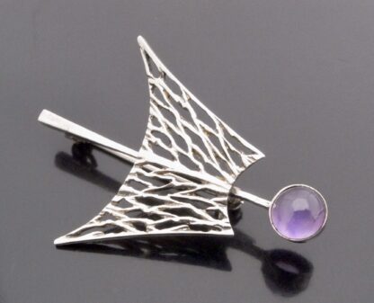 Anonymous, amethyst brooch, 1970s (Ref S+714) SOLD