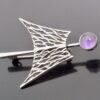 Anonymous, amethyst brooch, 1970s (Ref S+714) SOLD - Image 2