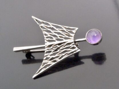 Anonymous, amethyst brooch, 1970s (Ref S+714) SOLD - Image 2