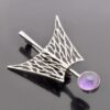 Anonymous, amethyst brooch, 1970s (Ref S+714) SOLD - Image 3