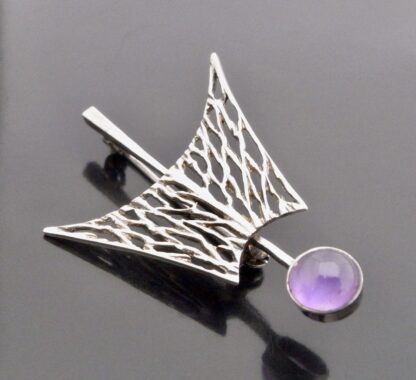 Anonymous, amethyst brooch, 1970s (Ref S+714) SOLD - Image 3