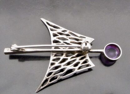 Anonymous, amethyst brooch, 1970s (Ref S+714) SOLD - Image 4