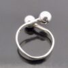 Bengt Hallberg, silver double bead ring, Sweden, London import mark 1976 (Ref S+706HH) SOLD - Image 4