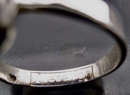 Bengt Hallberg, silver double bead ring, Sweden, London import mark 1976 (Ref S+706HH) SOLD - Image 5