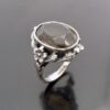 Shipton & Co (attributed), smoky quartz set silver ring, Birmingham, circa 1930 (Ref S+707) - Image 2