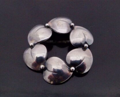 Niels Erik From, silver brooch, Denmark, London import marks, 1987(S+752) SOLD