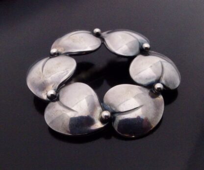 Niels Erik From, silver brooch, Denmark, London import marks, 1987(S+752) SOLD - Image 2