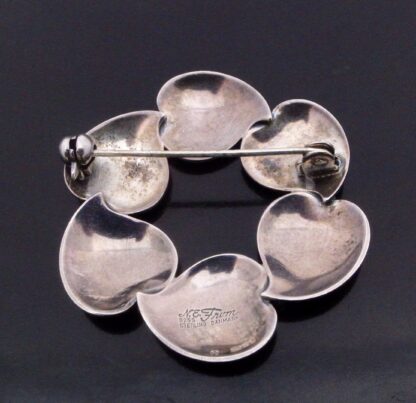 Niels Erik From, silver brooch, Denmark, London import marks, 1987(S+752) SOLD - Image 3