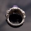 PJI (maker unknown), sapphire, moonstone and amethyst set Arts and Crafts style silver ring, Birmingham 1990 (Ref S+732) SOLD - Image 5