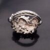 PJI (maker unknown), sapphire, moonstone and amethyst set Arts and Crafts style silver ring, Birmingham 1990 (Ref S+732) SOLD - Image 7