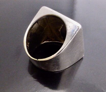 John David Harty, silver cast 'Maze' ring, London 1969 (Ref S+755HH) - Image 8