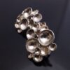 Jane Watling of Lacock, pair of silver 'Shells' screw earrings, London  1989 (Ref S+759) - Image 3