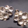 Jane Watling of Lacock, pair of silver 'Shells' screw earrings, London  1989 (Ref S+759) - Image 4