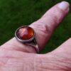 Niels Erik From, Baltic amber set silver ring, Denmark, circa 1970 (Ref S+737) SOLD - Image 5
