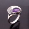 Niels Erik From, amethyst set silver ring, Denmark, circa 1970 (Ref S+726) SOLD - Image 4