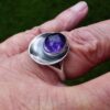 Niels Erik From, amethyst set silver ring, Denmark, circa 1970 (Ref S+726) SOLD - Image 10
