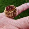 David Deakin (attributed) for Deakin & Francis, citrine drusy set 9 carat gold ring, Birmingham 1975 (Ref S+785) SOLD - Image 10