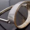 Jacob, rutilated quartz panel set silver bangle, France, circa 1970 (Ref S+792) SOLD - Image 2
