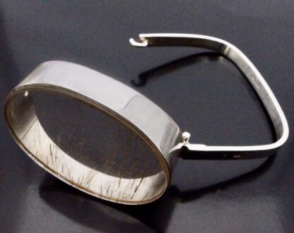 Jacob, rutilated quartz panel set silver bangle, France, circa 1970 (Ref S+792) SOLD - Image 6