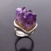 VKT (possibly Voitto Kalevi Tahvanainen) for Kalevala Koru, amethyst drusy set silver ring, Finland 1971 (Ref S+793) SOLD - Image 4