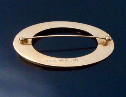 Bent Gabrielsen for Hans Hansen, 14 carat gold brooch, Denmark, 1960s (Ref S+797)SOLD - Image 4