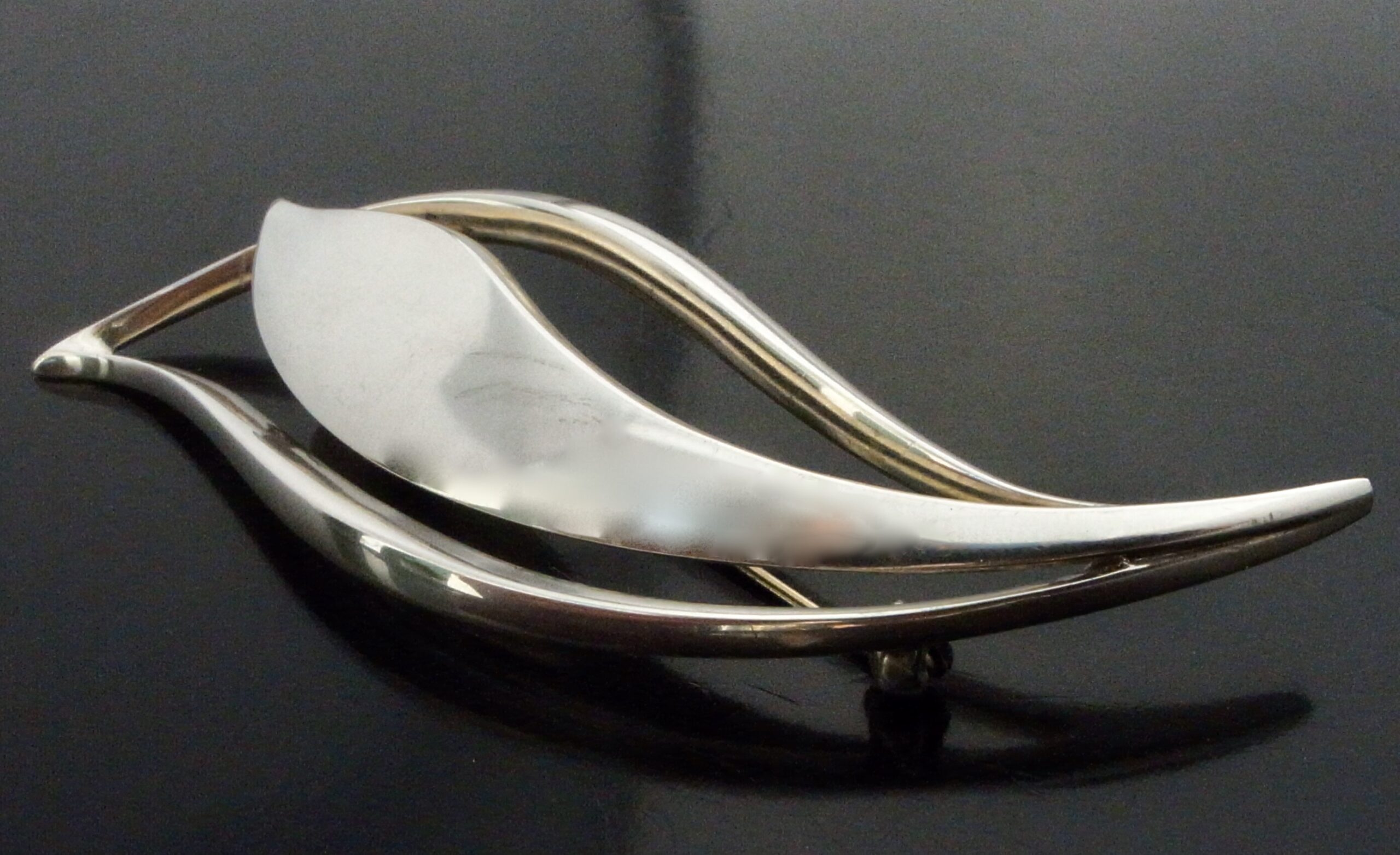 Just Andersen, silver brooch, Denmark, 1964 London import marks (Ref S+802) SOLD - Image 3