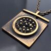 Jorma Laine for Turun Hopea (probably), bronze pendant on chain, Finland, circa 1975 (Ref S+2233) - Image 3