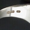 JD? (maker unknown), Scandinavian style silver ring, Edinburgh 1997 (Ref S+803) SOLD - Image 8