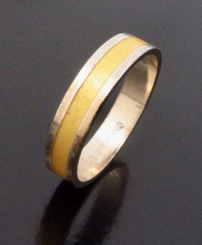 David-Andersen, silver and yellow enamel ring, Norway, circa 1978 (Ref S+826) SOLD