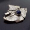Guldsmed J Klintz AB, sodalite set brutalist cast silver pendant brooch, Sweden, circa 1970 (Ref S+819HH) SOLD - Image 2