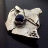 Guldsmed J Klintz AB, sodalite set brutalist cast silver pendant brooch, Sweden, circa 1970 (Ref S+819HH) SOLD - Image 3