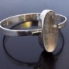 Anonymous, rutilated rock crystal set 835 standard silver bangle, German (possibly), circa 1970 (Ref S+821) SOLD - Image 2