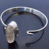 Anonymous, rutilated rock crystal set 835 standard silver bangle, German (possibly), circa 1970 (Ref S+821) SOLD - Image 5