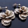 Theresia Hvorslev for Mema, pair of silver drop earrings, Sweden, circa 1978 (Ref S+814) SOLD - Image 2