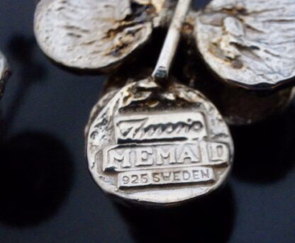 Theresia Hvorslev for Mema, pair of silver drop earrings, Sweden, circa 1978 (Ref S+814) SOLD - Image 6