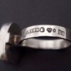 Hansen, green hardstone set silver ring, Sweden, 1966 (Ref S+825) SOLD - Image 5