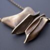 Bjorn Weckström for Lapponia, 'Daytona' bronze pendant brooch on chain, Finland, Circa 1974 (Ref S+852) - Image 2