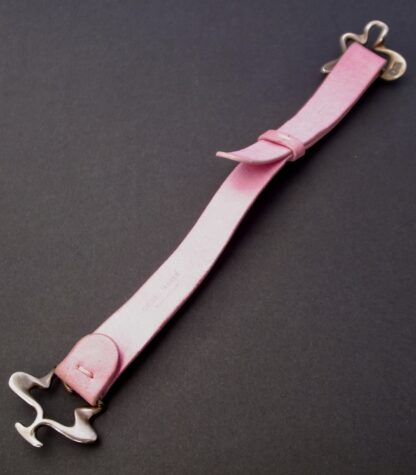 Henning Koppel for Georg Jensen, silver 'Splash' buckle pink leather bracelet, Denmark, circa 1990 (Ref S+863HH) SOLD - Image 5