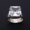 Bengt Hallberg, rock crystal set silver ring, Sweden, circa 1975 (Ref S+882) SOLD