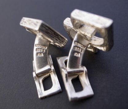 Knud V Andersen, pair of modernist brutalist silver cufflinks, Denmark, circa 1965 (Ref S+860) SOLD - Image 5
