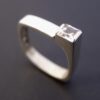 Bengt Hallberg, rock crystal set silver ring, Sweden, circa 1980 (Ref S+2092) SOLD