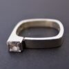 Bengt Hallberg, rock crystal set silver ring, Sweden, circa 1980 (Ref S+2092) SOLD - Image 4